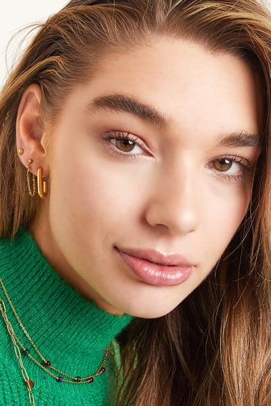 Boucles d'oreilles cool girl Argenté Acier inoxydable h5 Image3